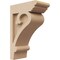 Ekena Millwork 3"W x 6"D x 9"H Classic Mayflower Rough Cedar Woodgrain TimberThane Corbel, Primed Tan CORUR03X06X09MAYRCPR - alternate 1